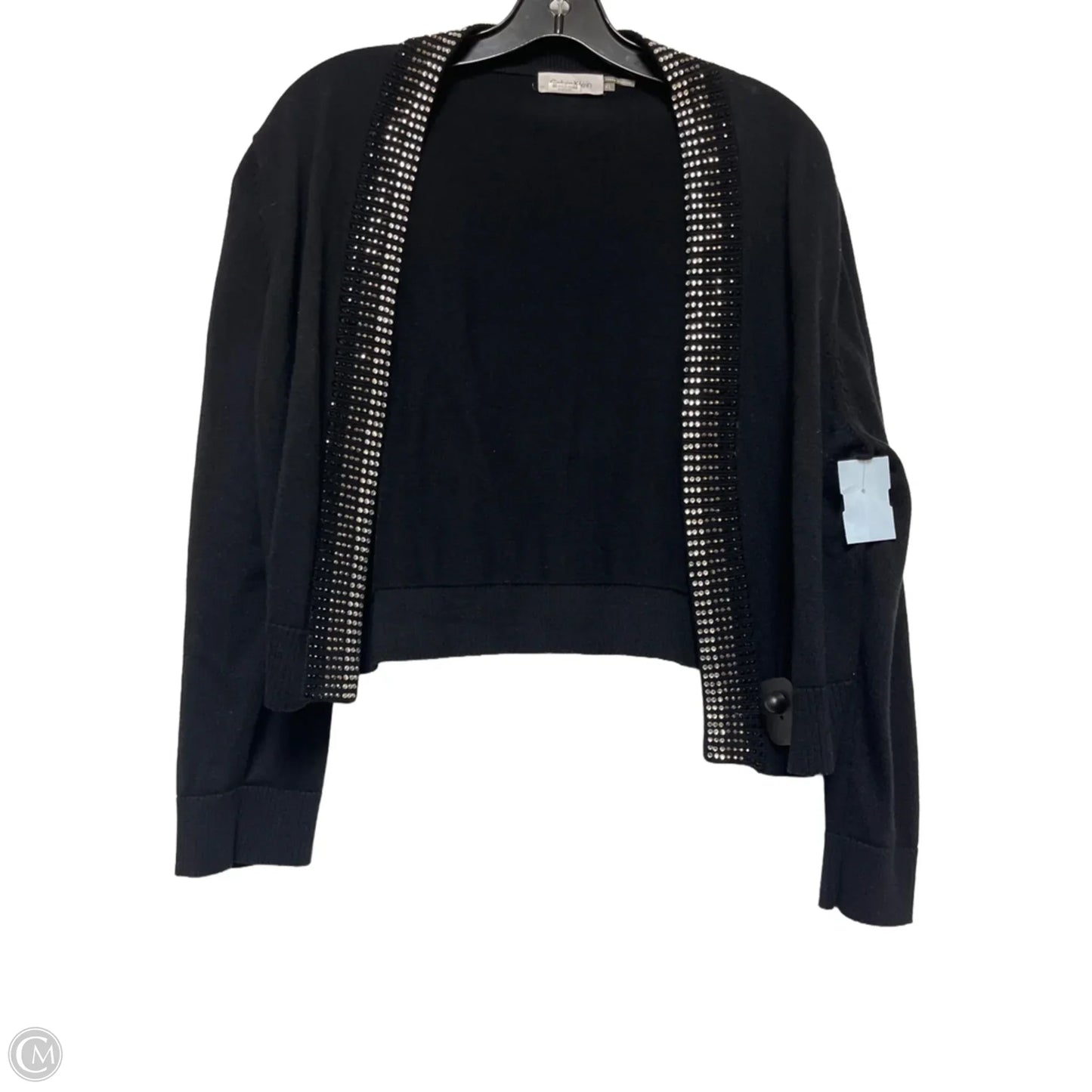 Top Long Sleeve By Calvin Klein In Black, Size: Xl