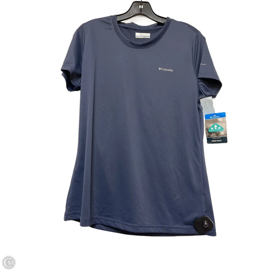 Athletic Top Short Sleeve By Columbia In Blue, Size: M