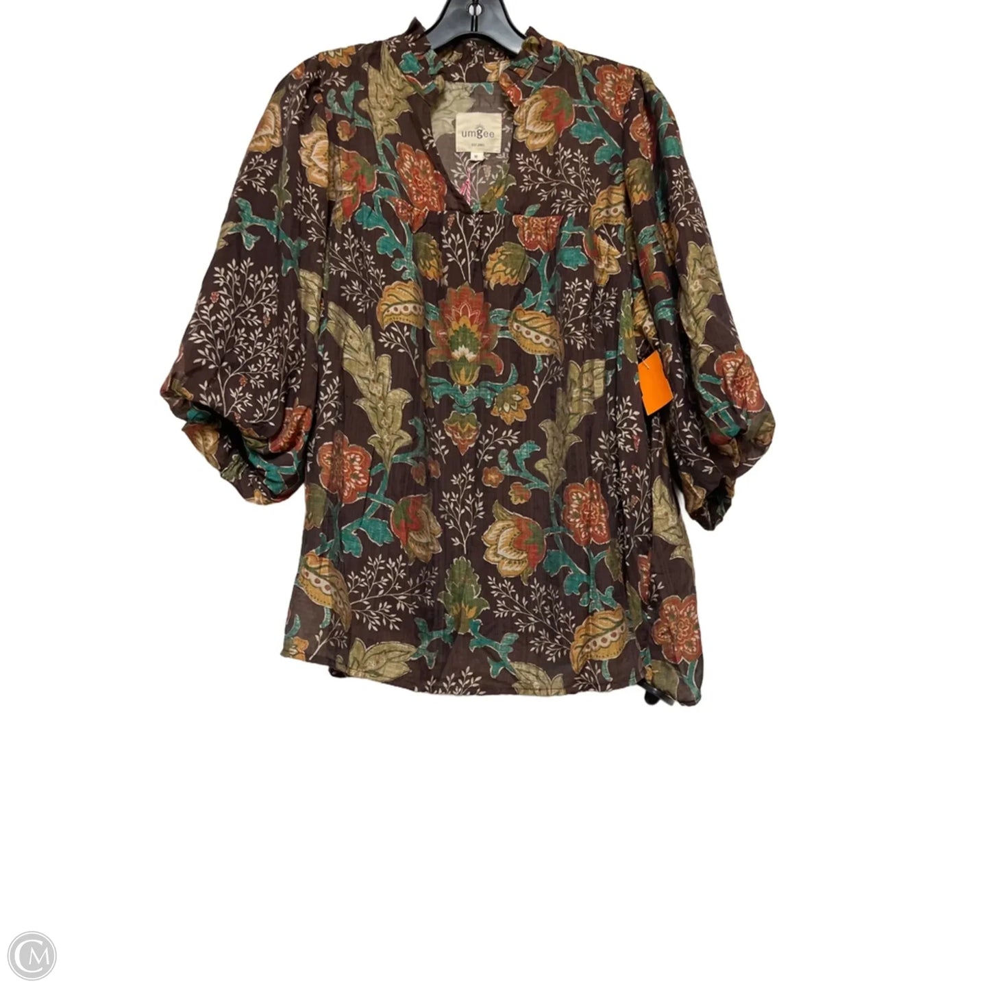 Top Long Sleeve By Umgee In Floral Print, Size: M