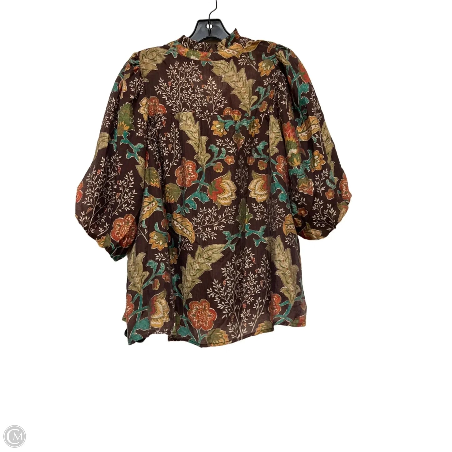 Top Long Sleeve By Umgee In Floral Print, Size: M