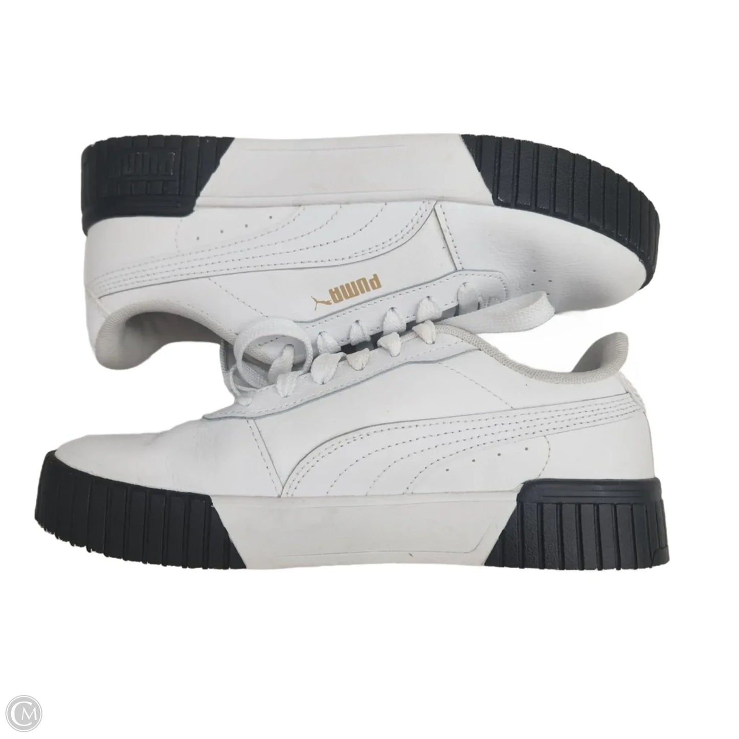 Shoes Sneakers By Puma In Black & White, Size: 7