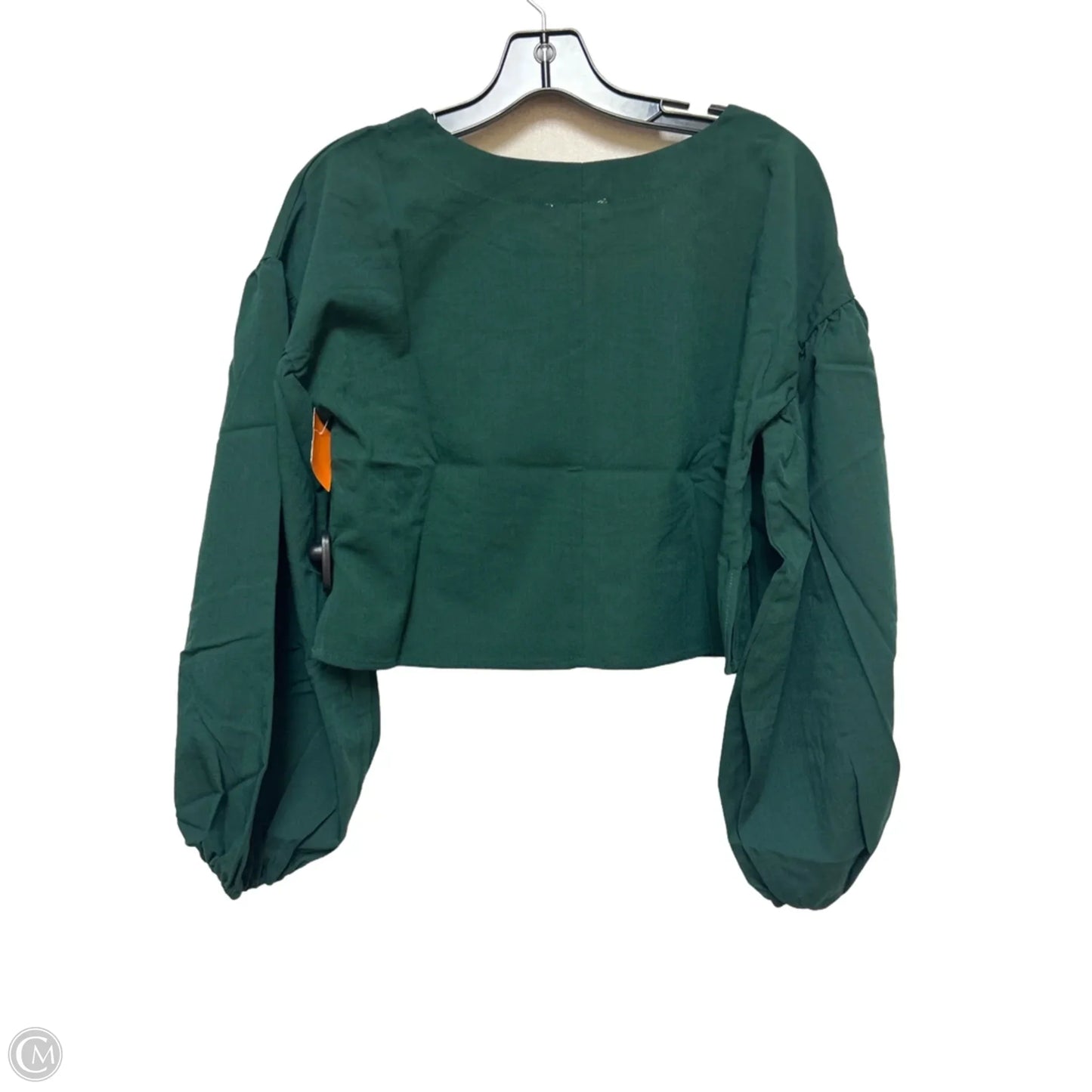 Top Long Sleeve By Blu Pepper In Green, Size: S