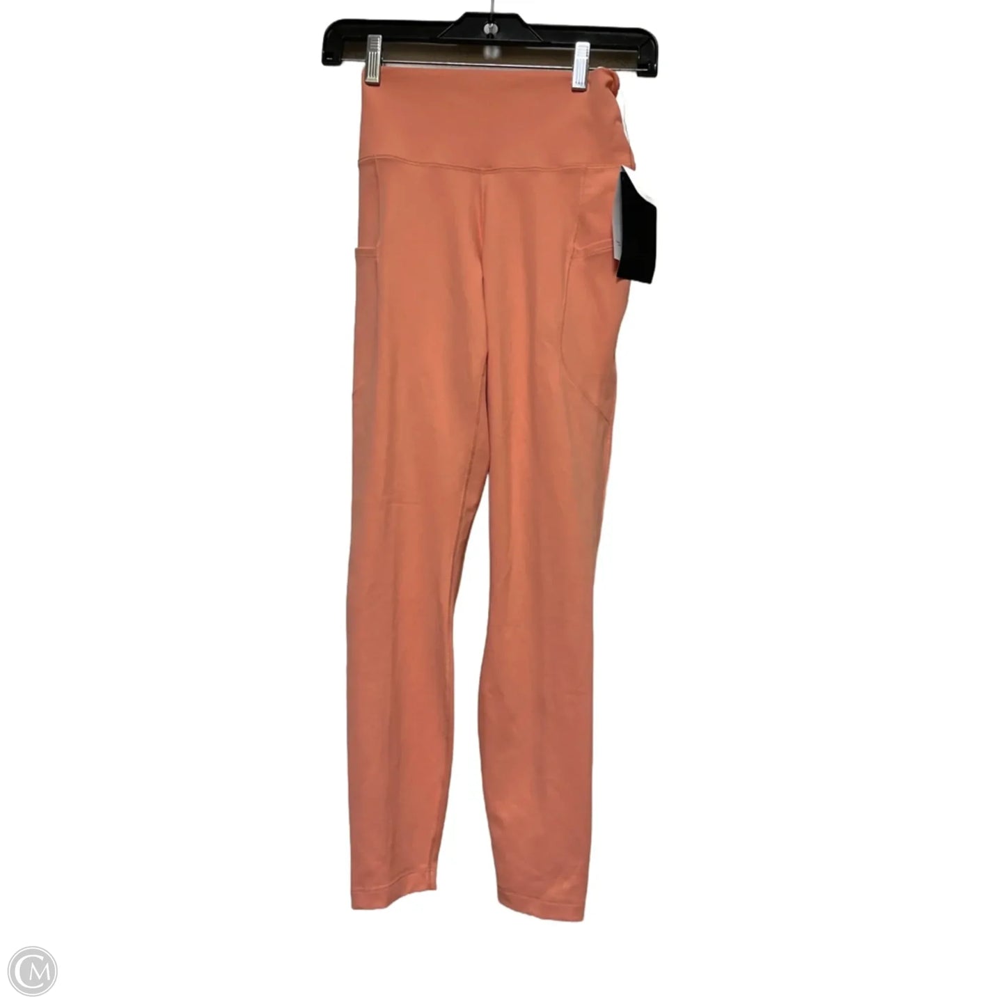 Athletic Leggings By Nike In Orange, Size: S