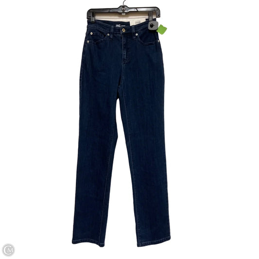 Jeans Straight By Inc In Blue Denim, Size: 2