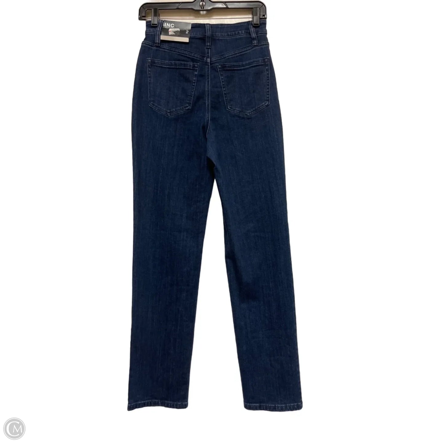 Jeans Straight By Inc In Blue Denim, Size: 2