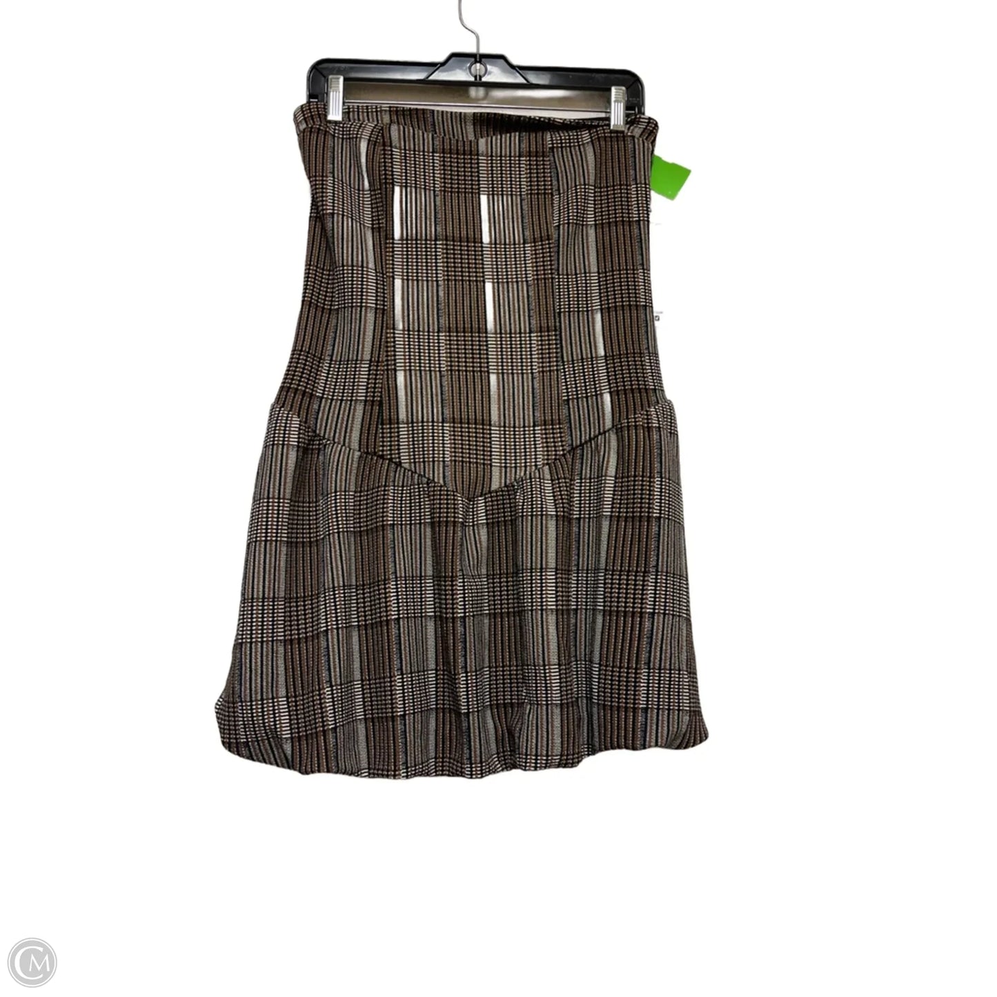 Dress Casual Short By Madden Girl In Plaid Pattern, Size: L
