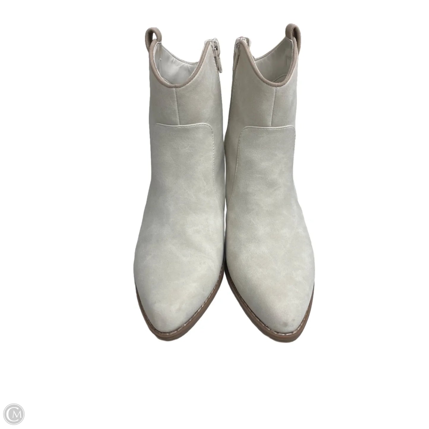 Boots Western By Ana In Cream, Size: 8.5