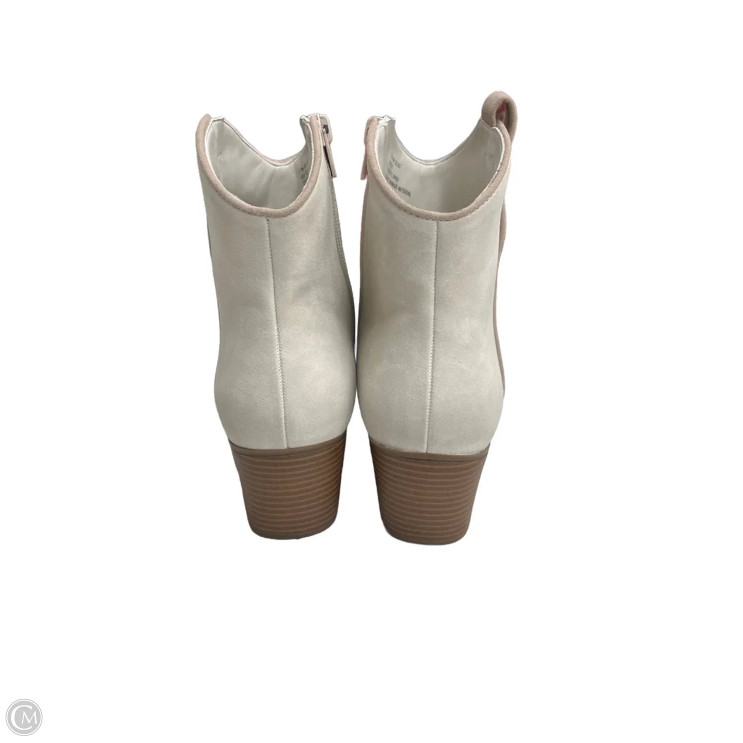 Boots Western By Ana In Cream, Size: 8.5