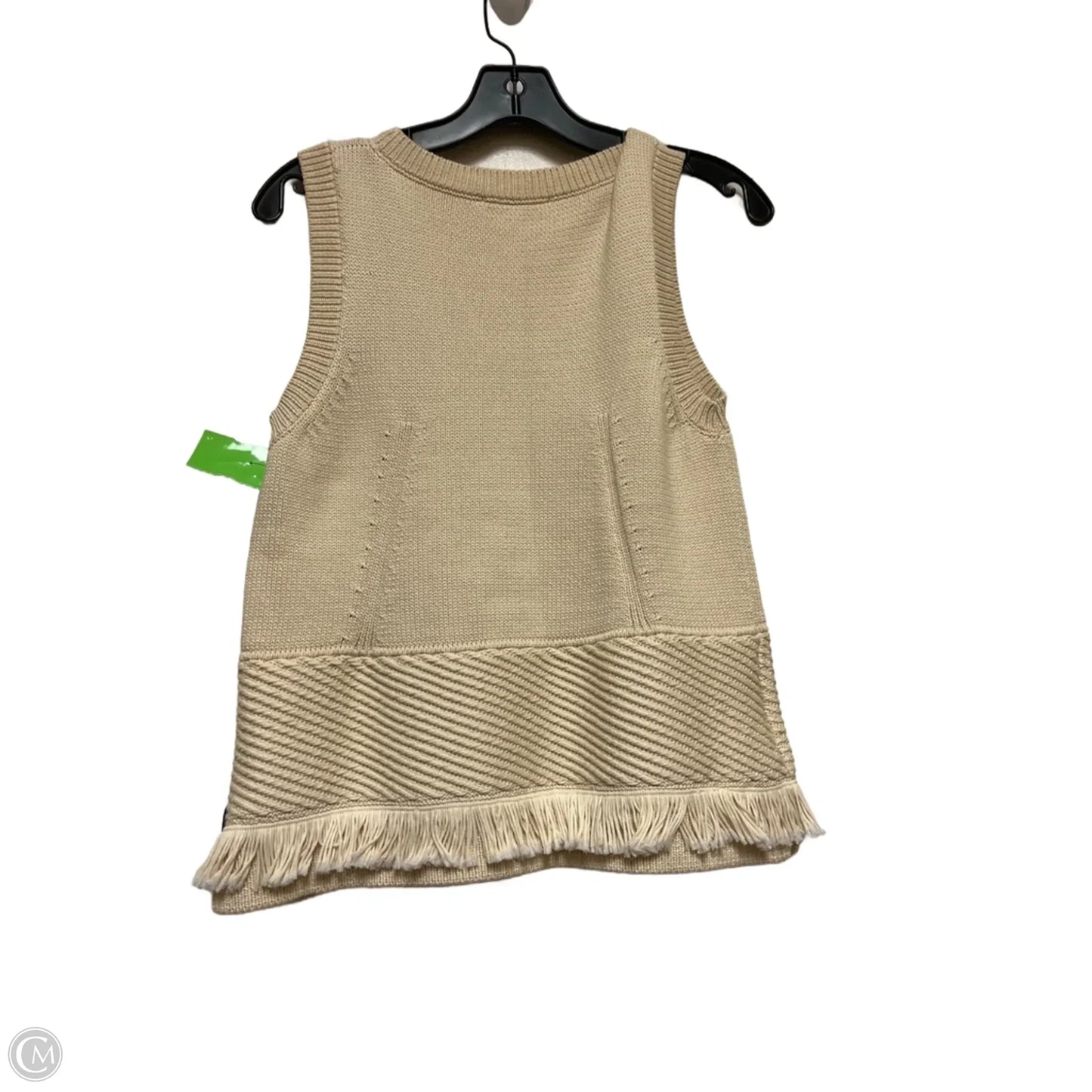 Top Sleeveless By Ann Taylor In Tan, Size: M