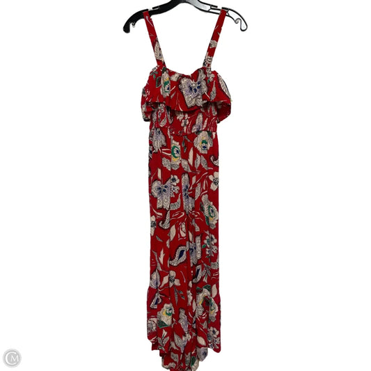 Jumpsuit By Clothes Mentor In Floral Print, Size: S