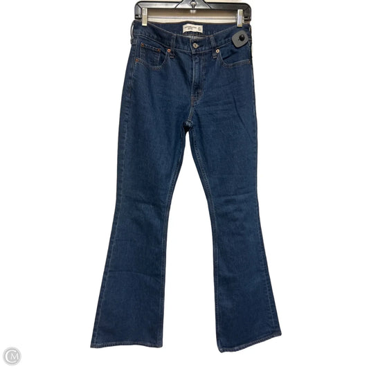 Jeans Flared By Abercrombie And Fitch In Blue Denim, Size: 4