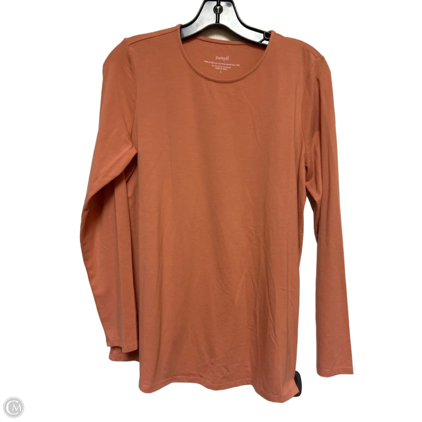 Top Long Sleeve Basic By Pure Jill In Orange, Size: S