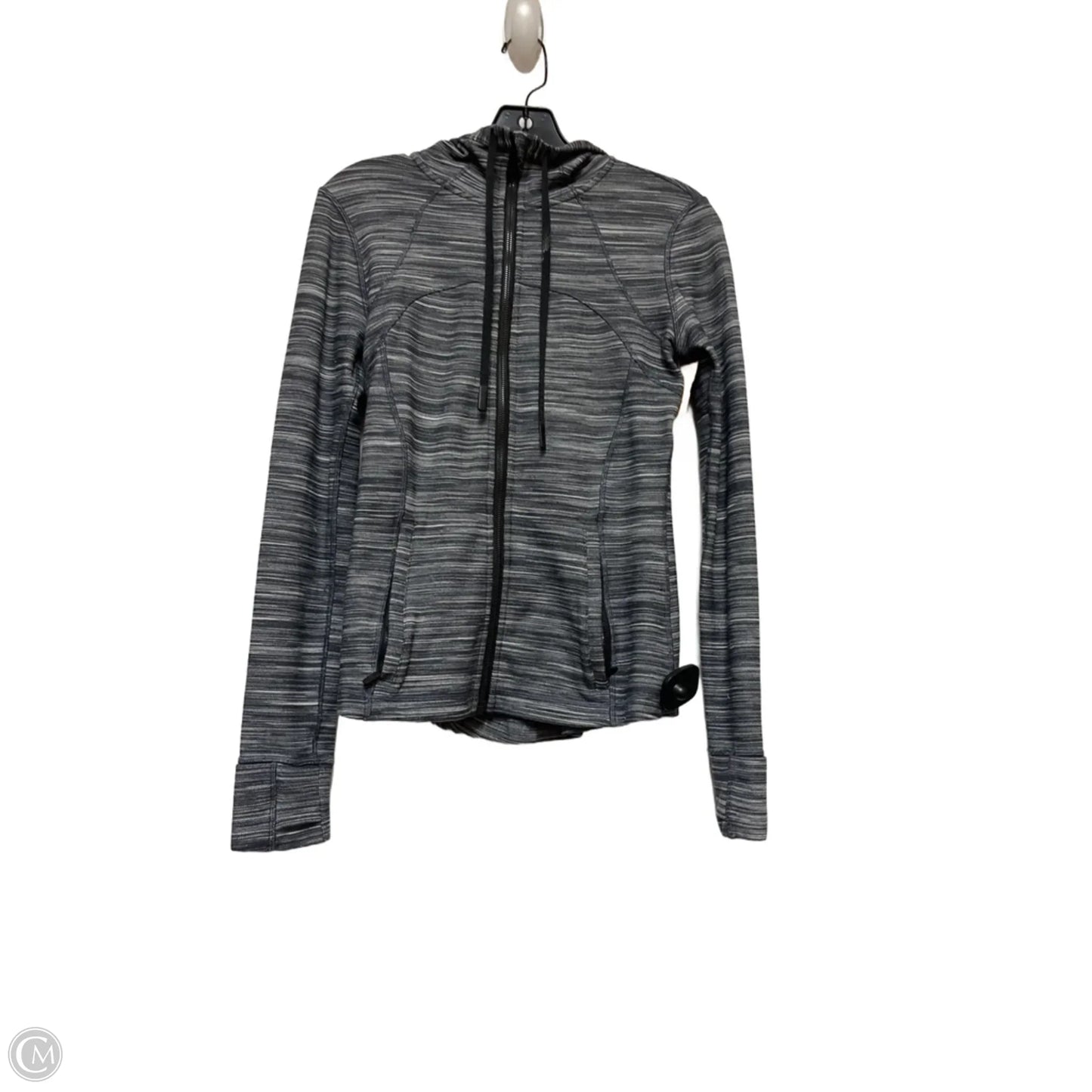 Athletic Jacket By Lululemon In Grey, Size: 6