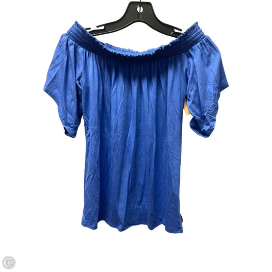 Top Short Sleeve Designer By Lilly Pulitzer In Blue, Size: Xs