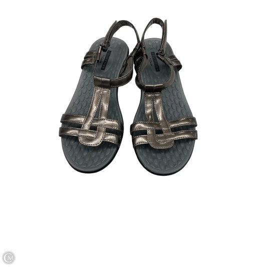 Sandals Flats By Clarks In Bronze, Size: 6.5