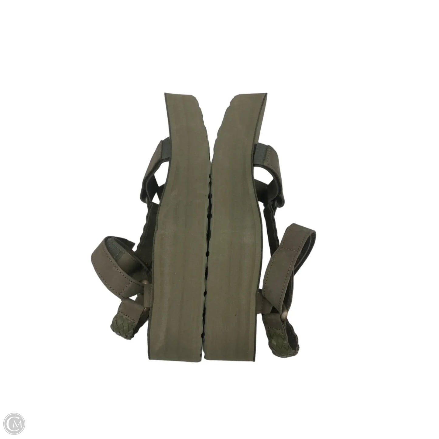 Sandals Heels Platform By Teva In Green, Size: 9