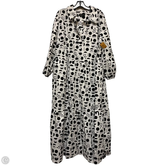 Dress Casual Midi By Rachel Zoe In Black & White, Size: 3x
