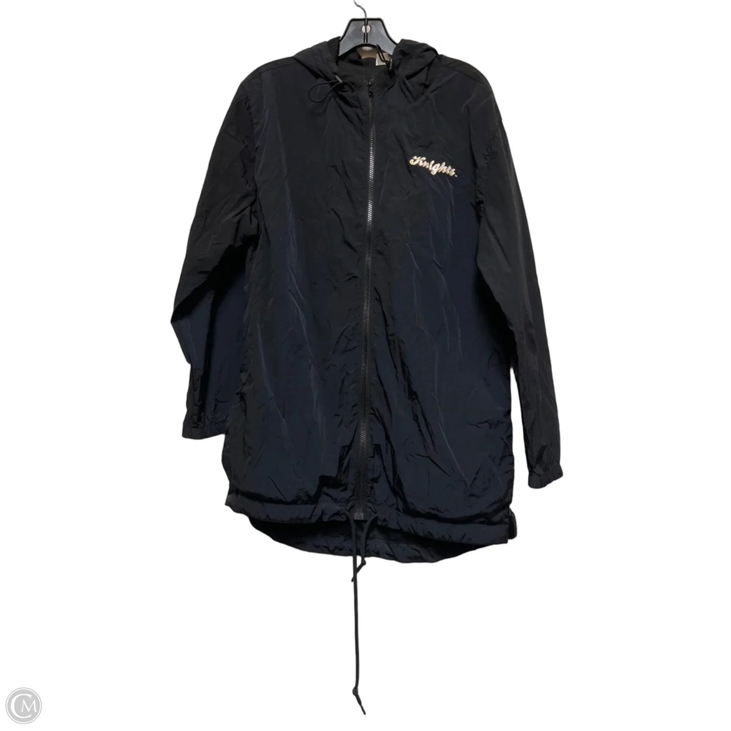 Athletic Jacket By Pink In Black & Gold, Size: Xs