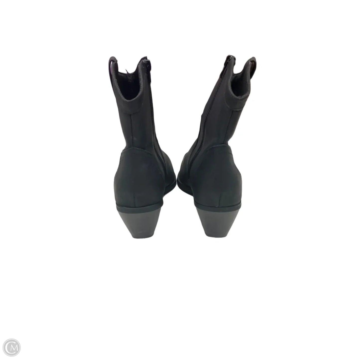 Boots Western By Asos In Black, Size: 8