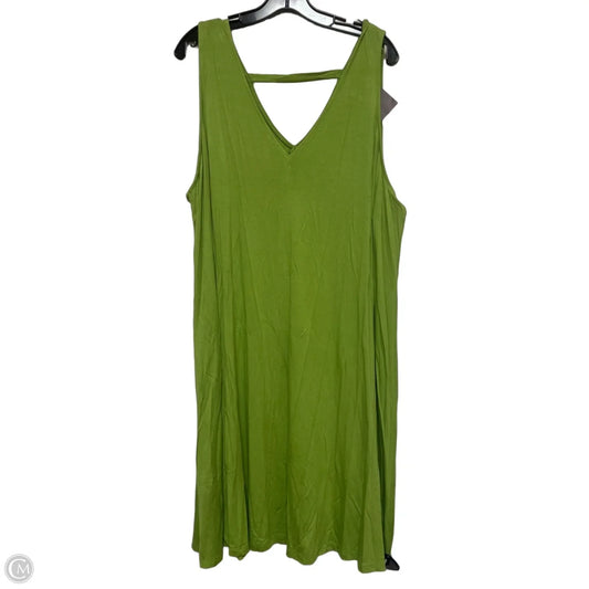 Dress Casual Midi By Ava & Viv In Green, Size: 2x