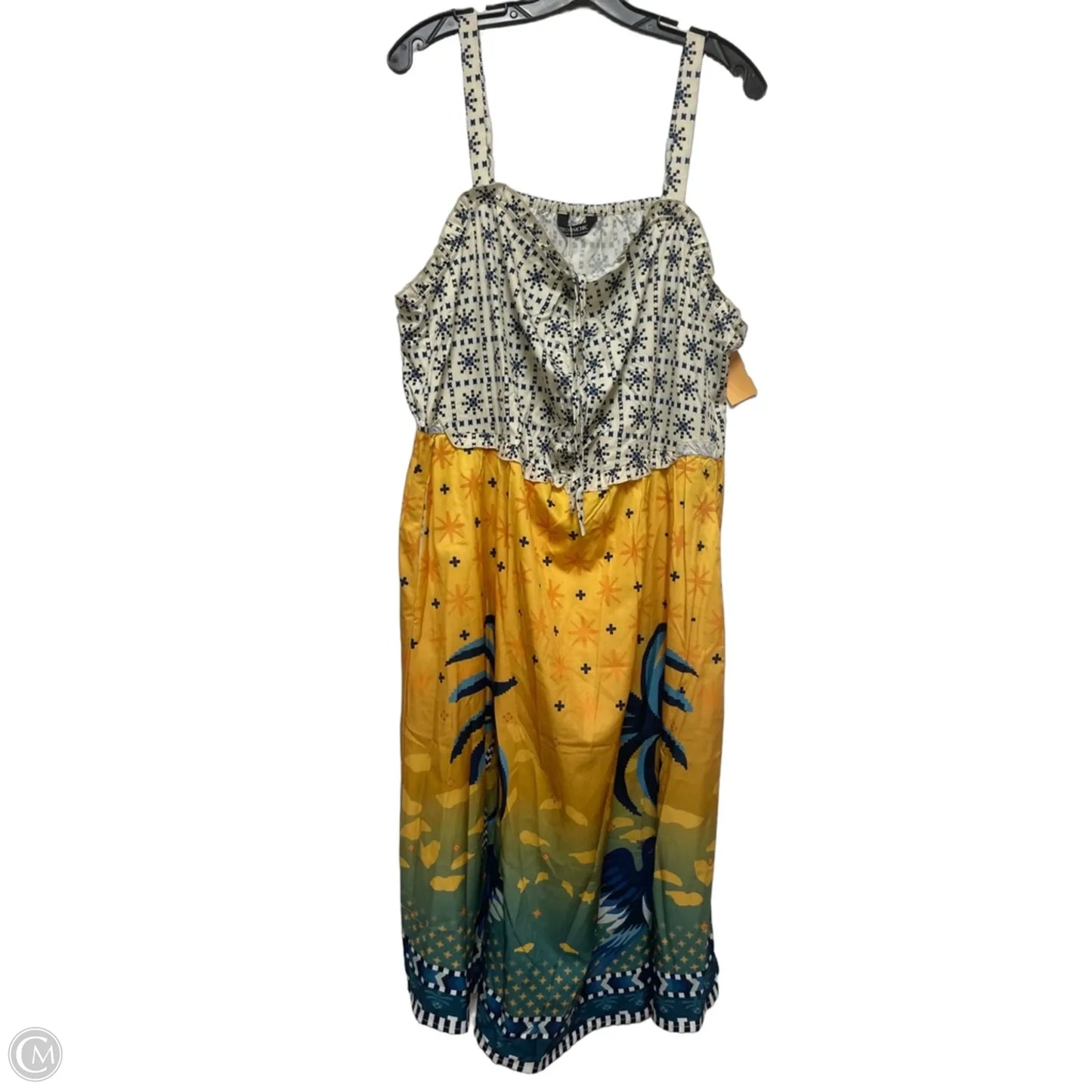 Dress Casual Short By Bloomchic In Tropical Print, Size: 2x