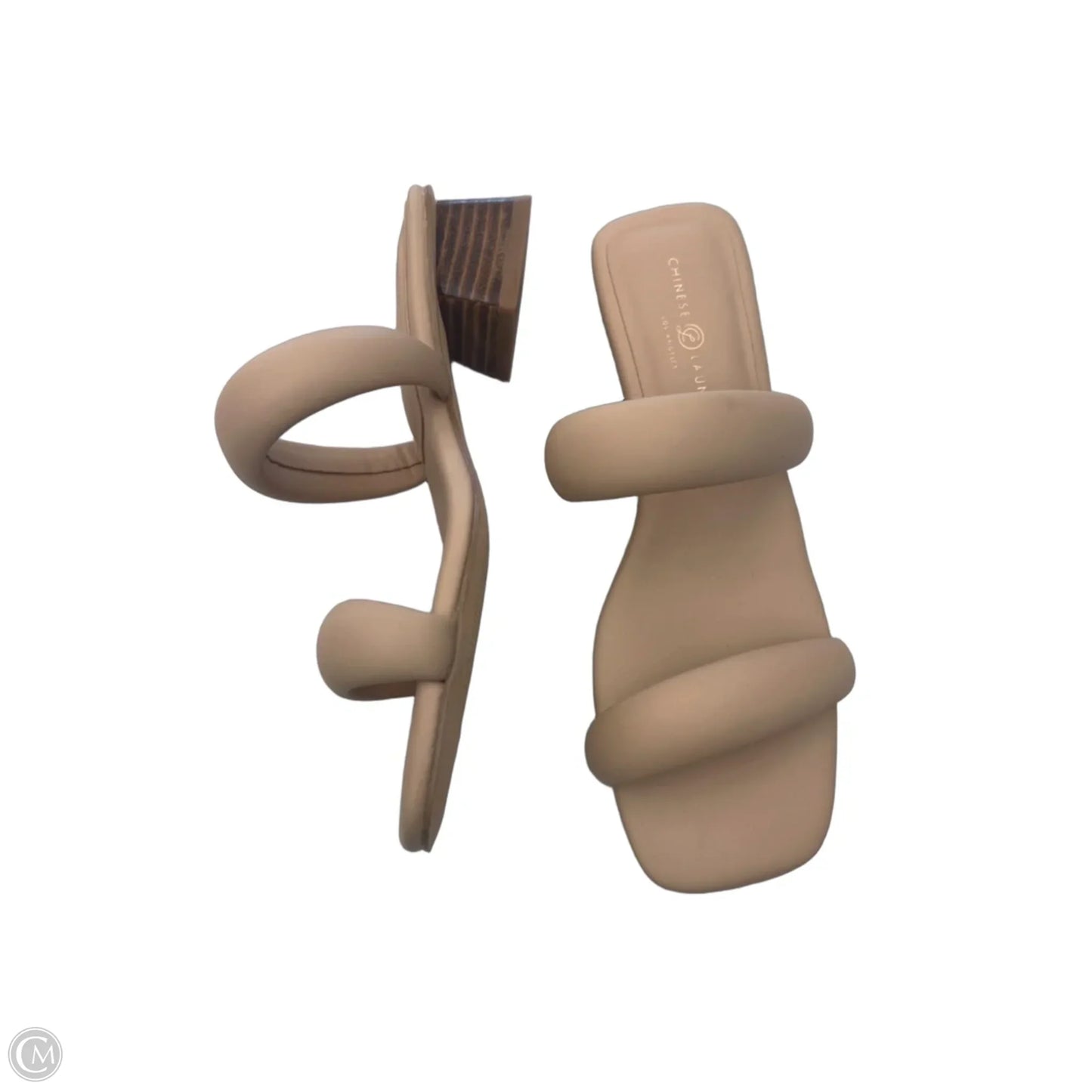Sandals Heels Block By Chinese Laundry In Tan, Size: 6.5