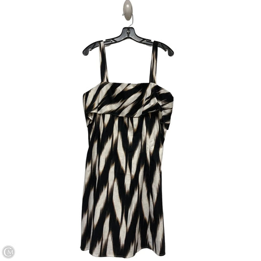 Dress Casual Short By Banana Republic In Black & Cream, Size: Xl