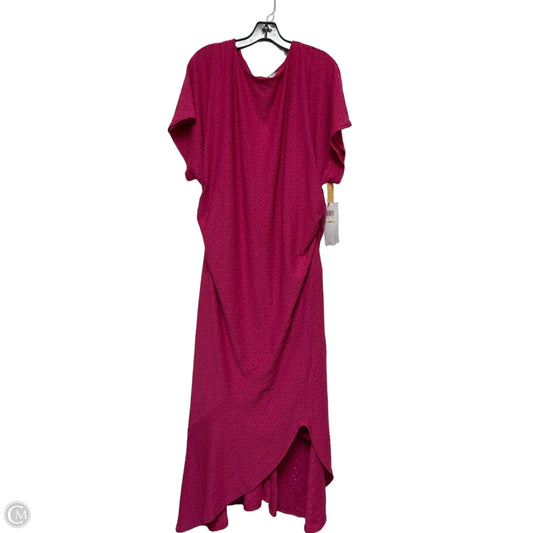 Dress Casual Midi By London Style In Pink, Size: Xxl