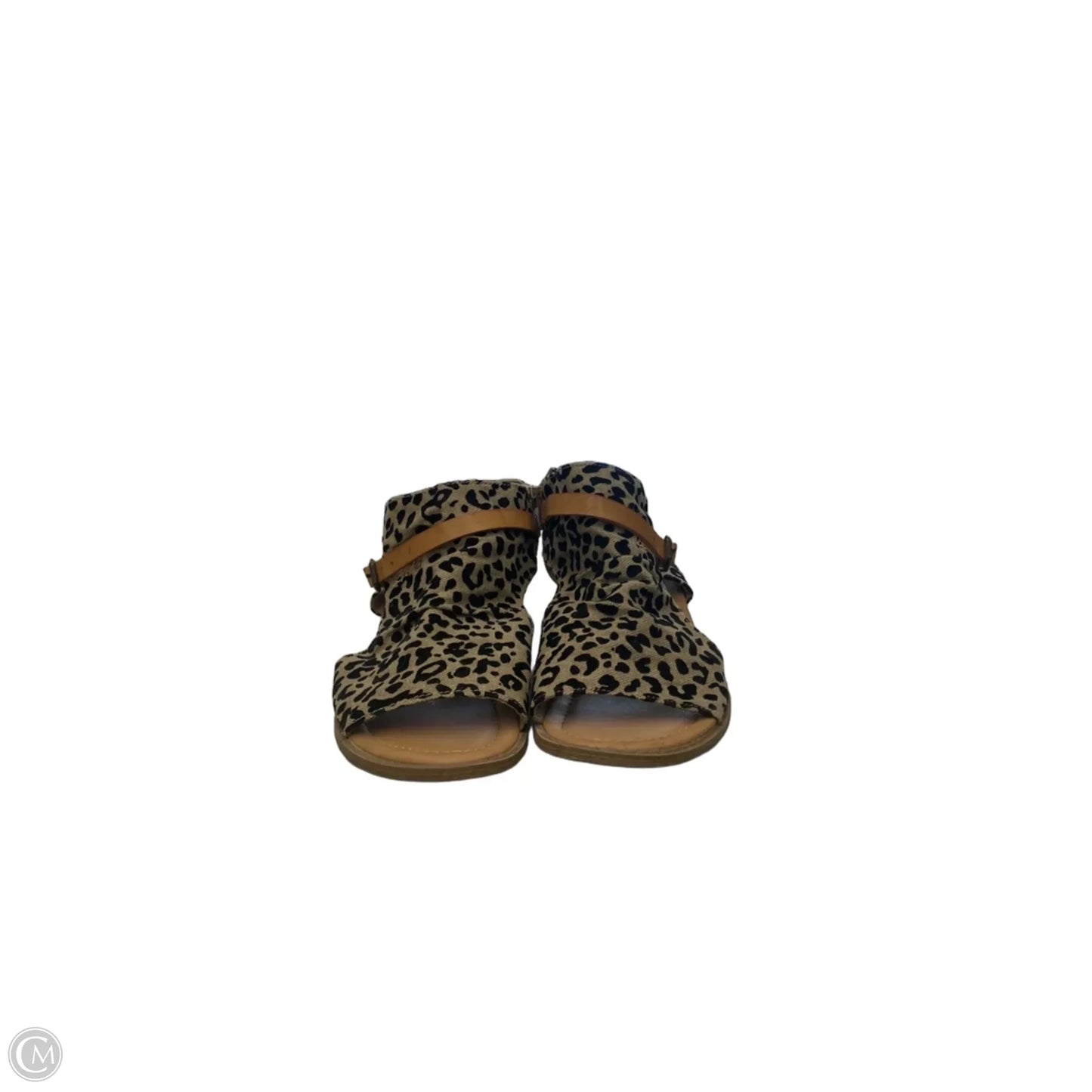 Sandals Flats By Blowfish In Animal Print, Size: 7.5