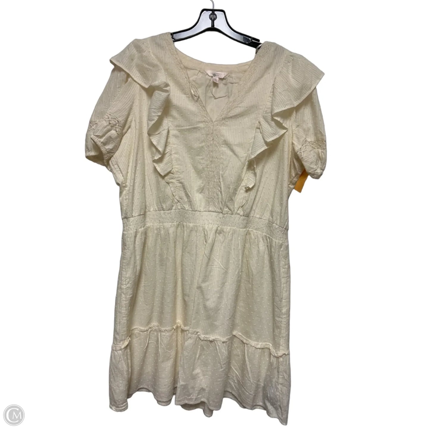 Dress Casual Short By Lc Lauren Conrad In Cream, Size: Xl