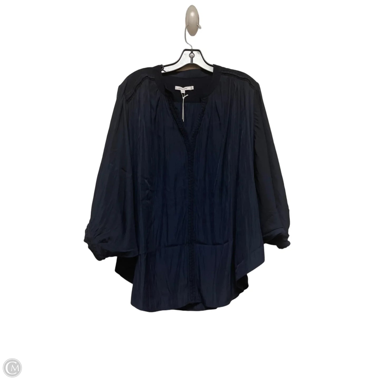 Top Long Sleeve By Chicos In Navy, Size: Xl