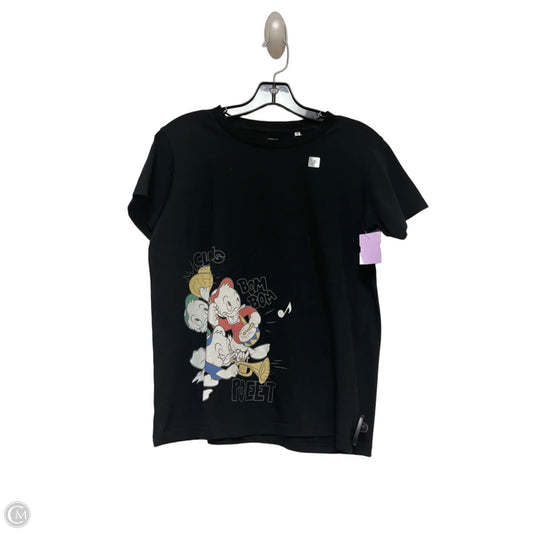 Top Short Sleeve Basic By Uniqlo In Black, Size: S