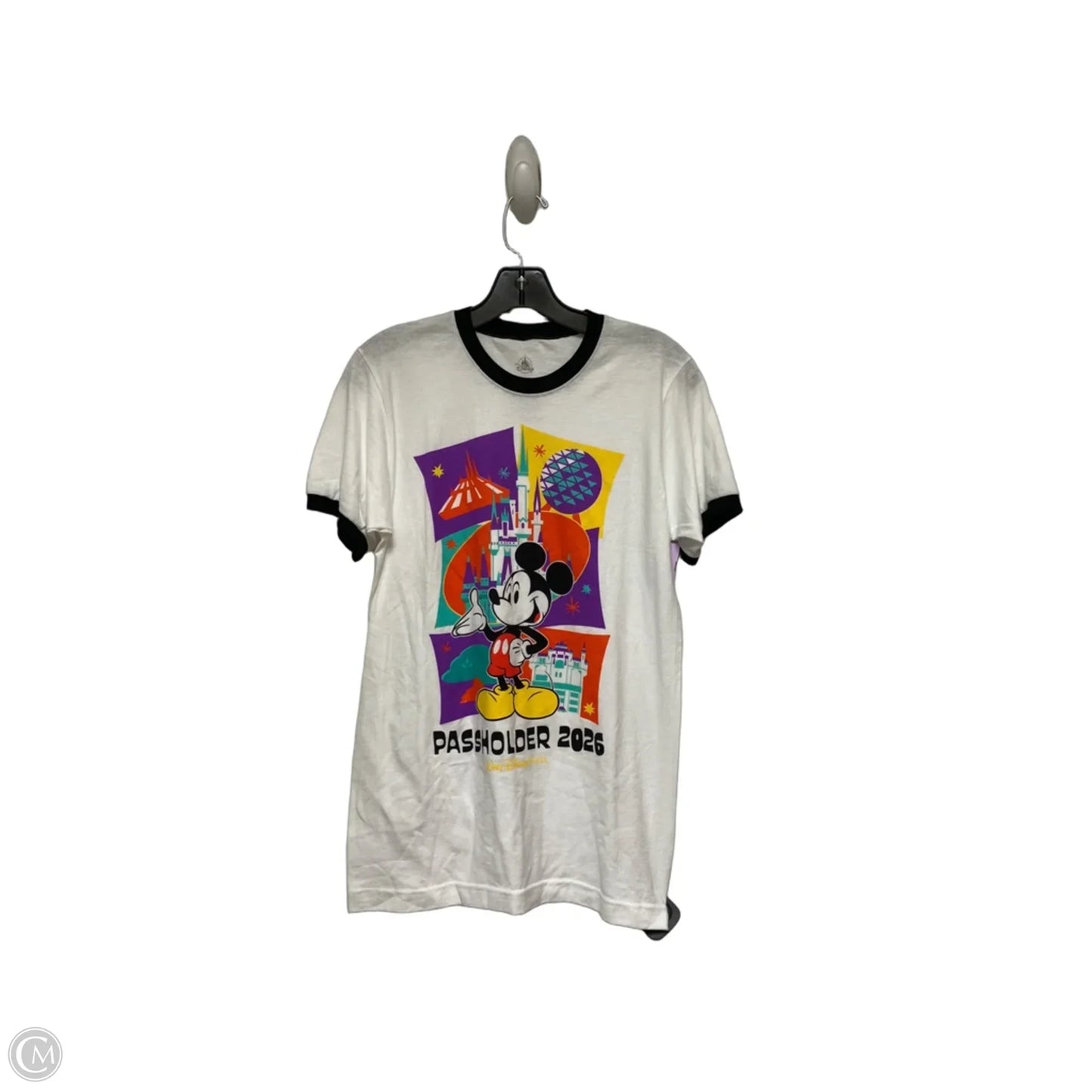 Top Short Sleeve Basic By Disney Store In White, Size: Xs