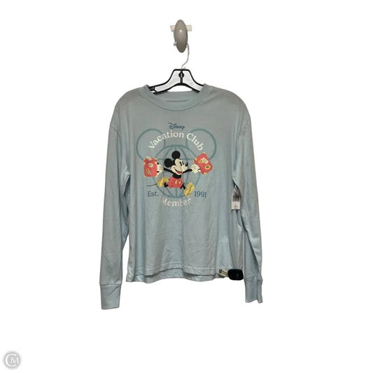 Top Long Sleeve Basic By Disney Store In Blue, Size: S