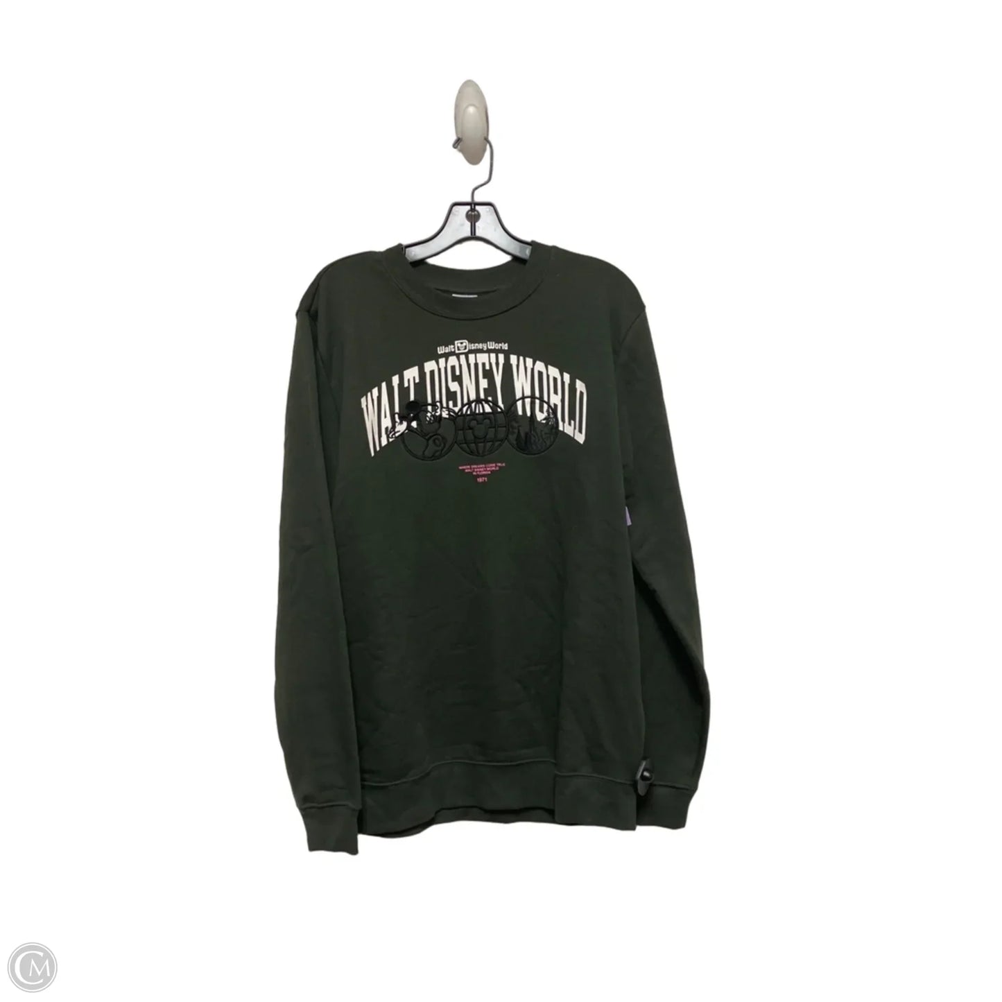 Sweatshirt Crewneck By Disney Store In Green, Size: S
