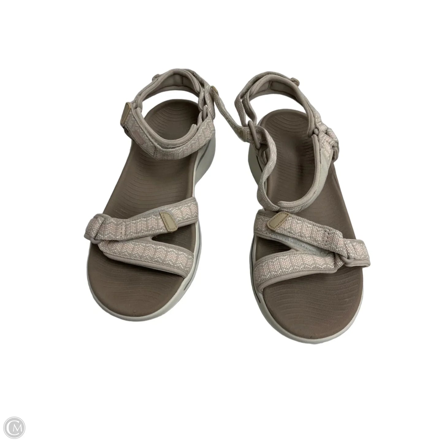Sandals Flats By Skechers In Beige, Size: 6