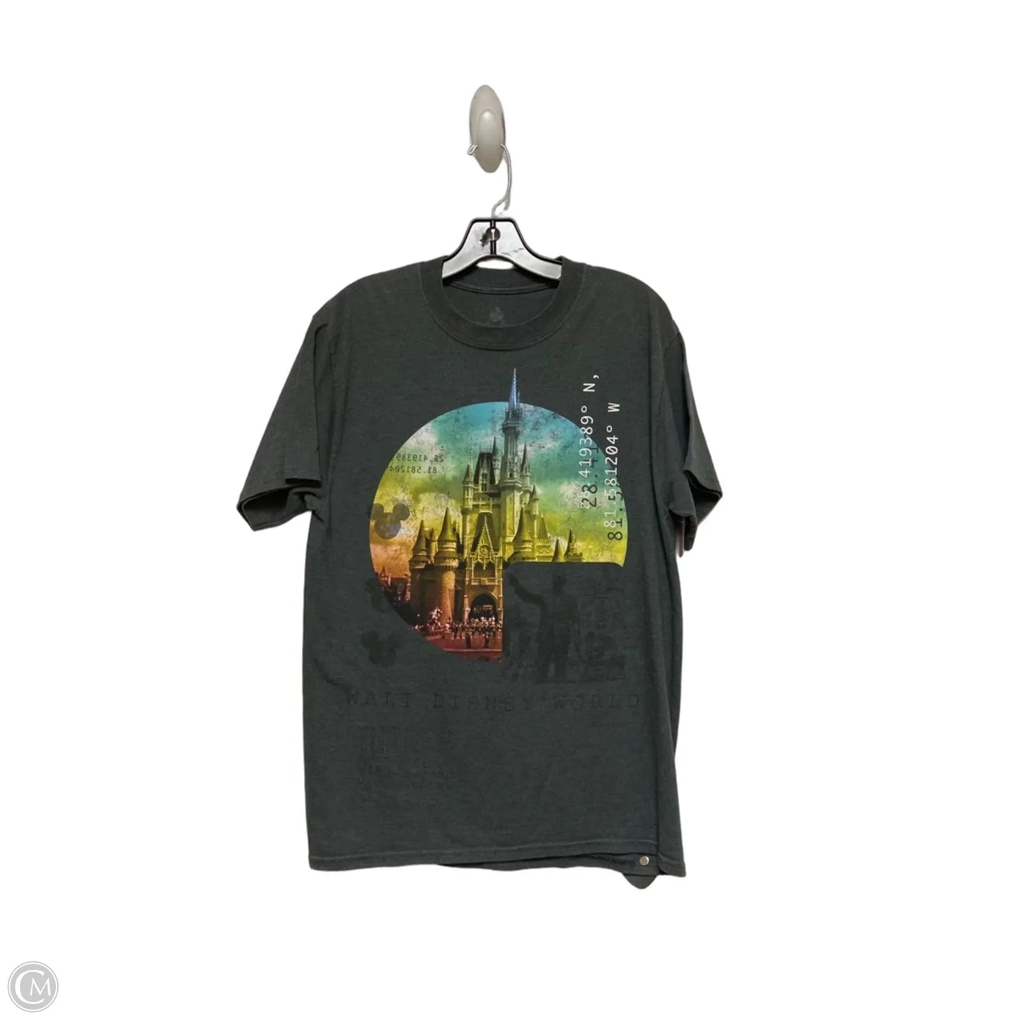 Top Short Sleeve Basic By Disney Store In Grey, Size: M