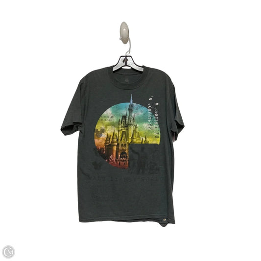 Top Short Sleeve Basic By Disney Store In Grey, Size: M