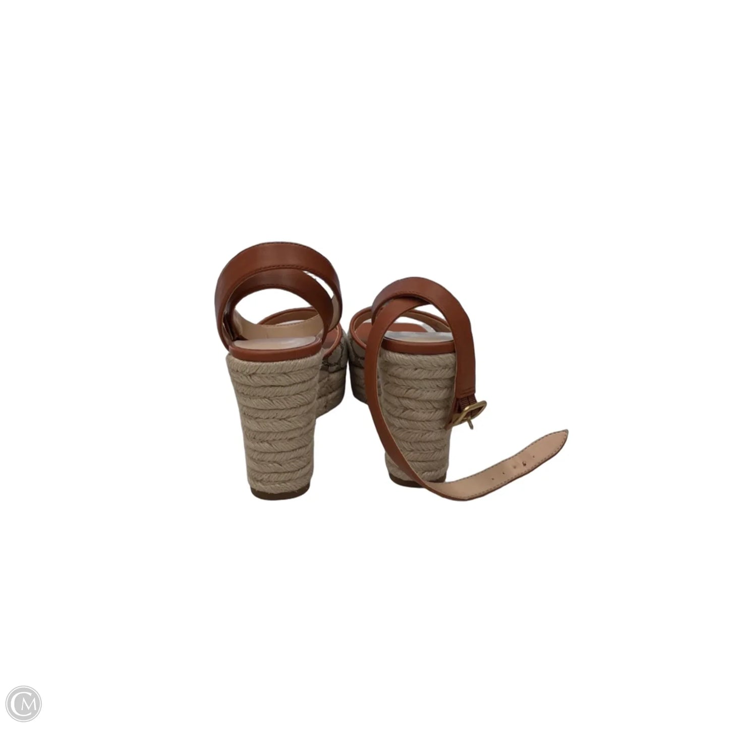 Sandals Designer By Coach In Tan, Size: 7