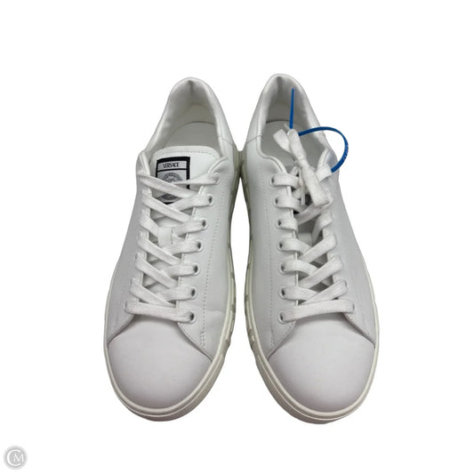 Shoes Luxury Designer By Versace In White, Size: 11