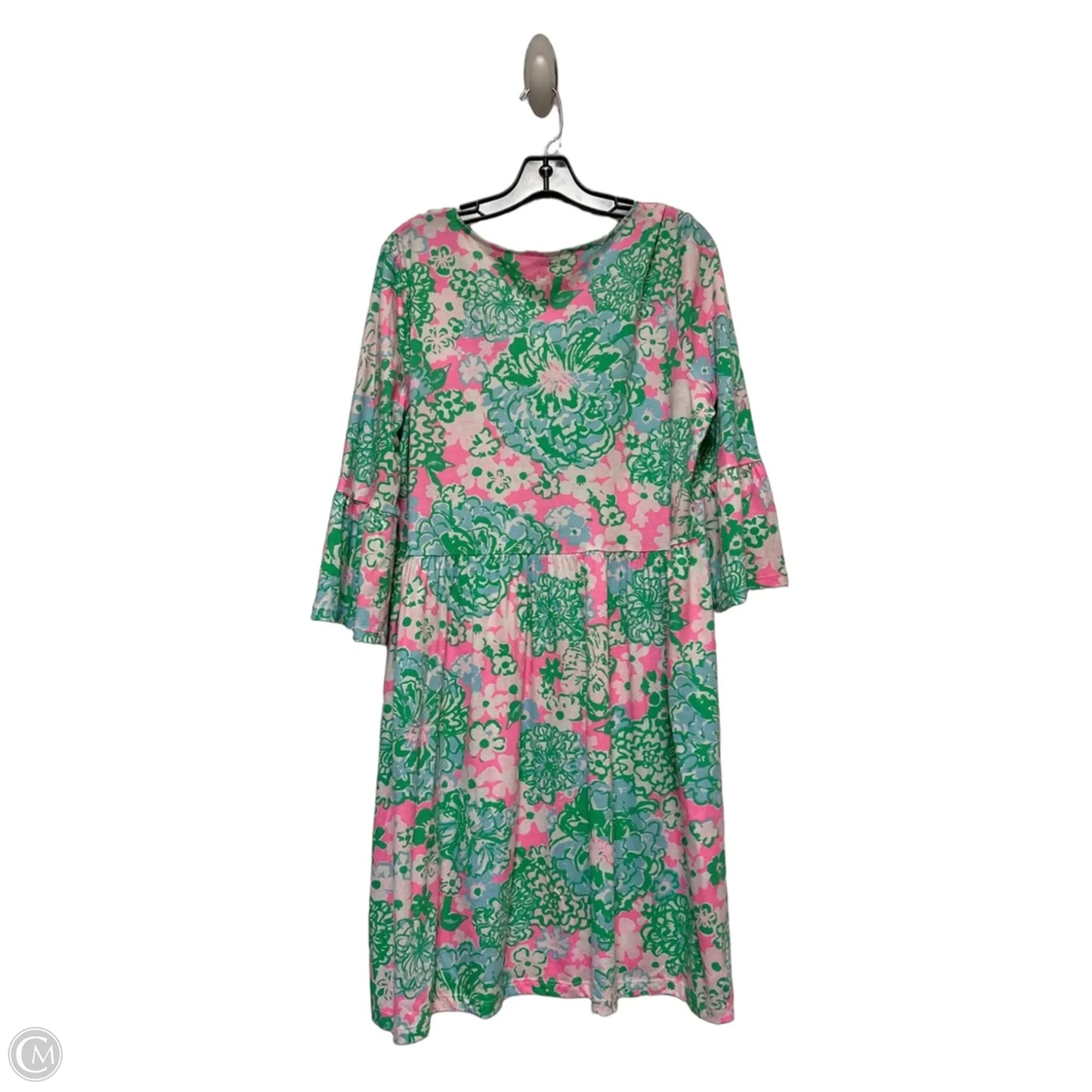 Dress Designer By Lilly Pulitzer In Green & Pink, Size: Xl