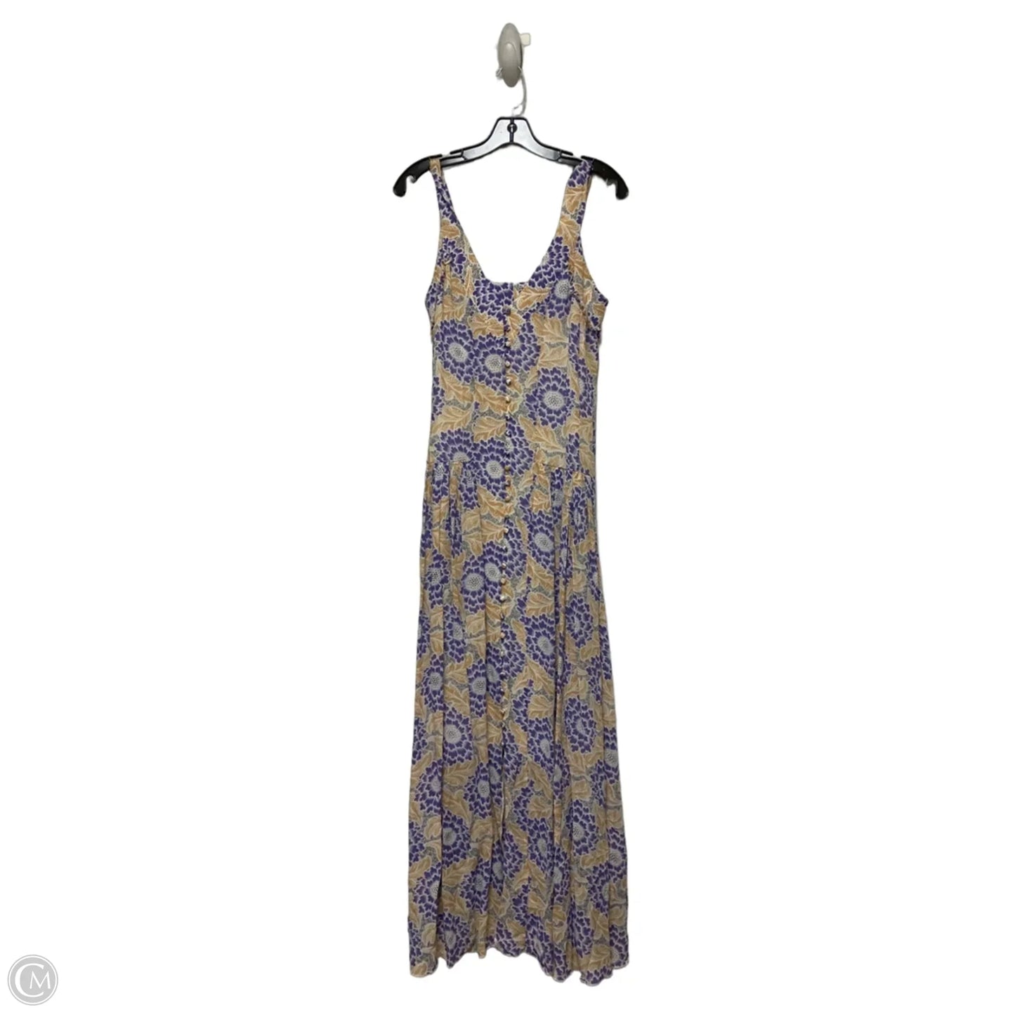 Dress Casual Maxi By H&m In Purple & Tan, Size: S
