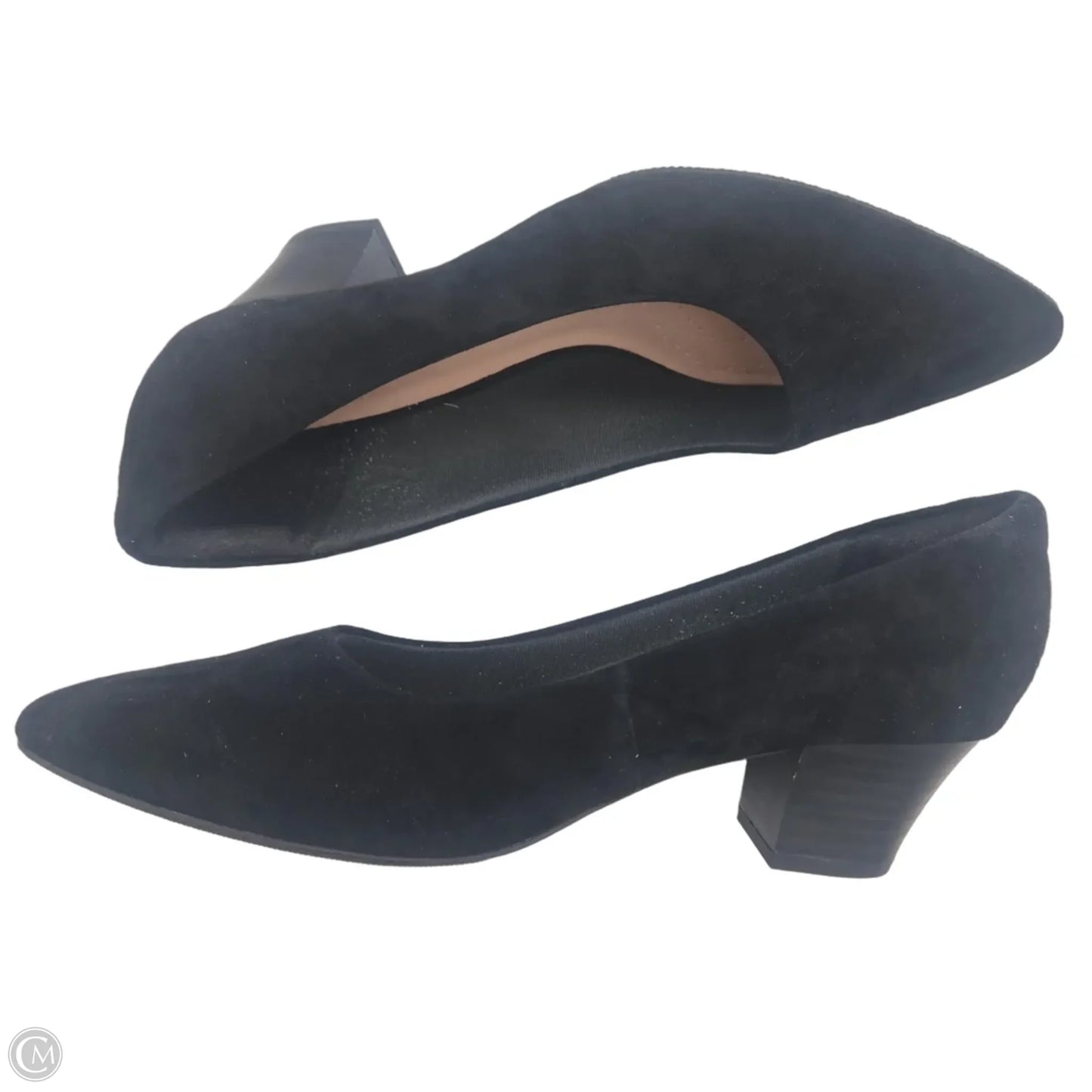 Shoes Heels Block By Clarks In Black, Size: 8