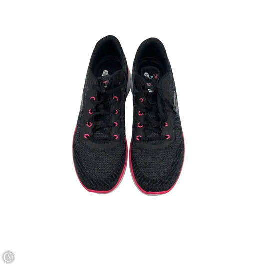 Shoes Athletic By Skechers In Black & Pink, Size: 9