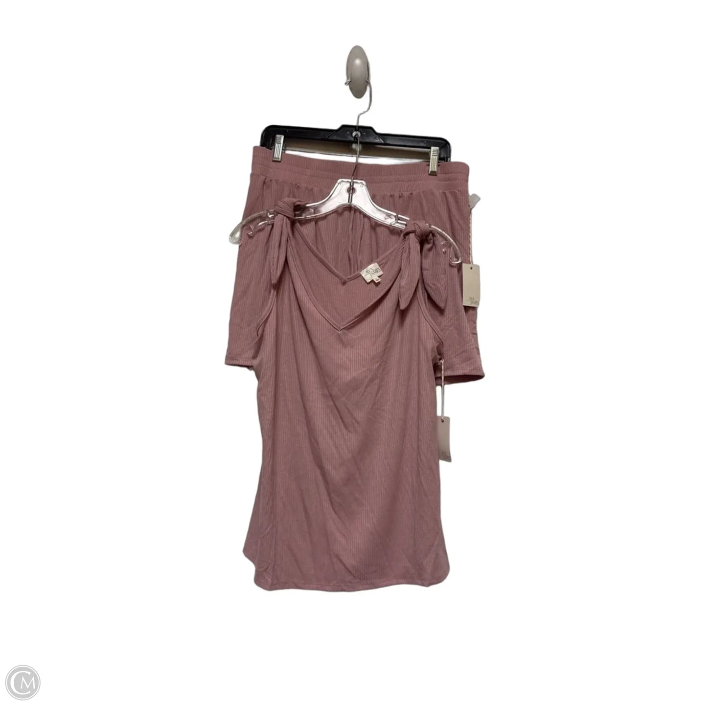 Shorts Set By Ava James In Pink, Size: 12