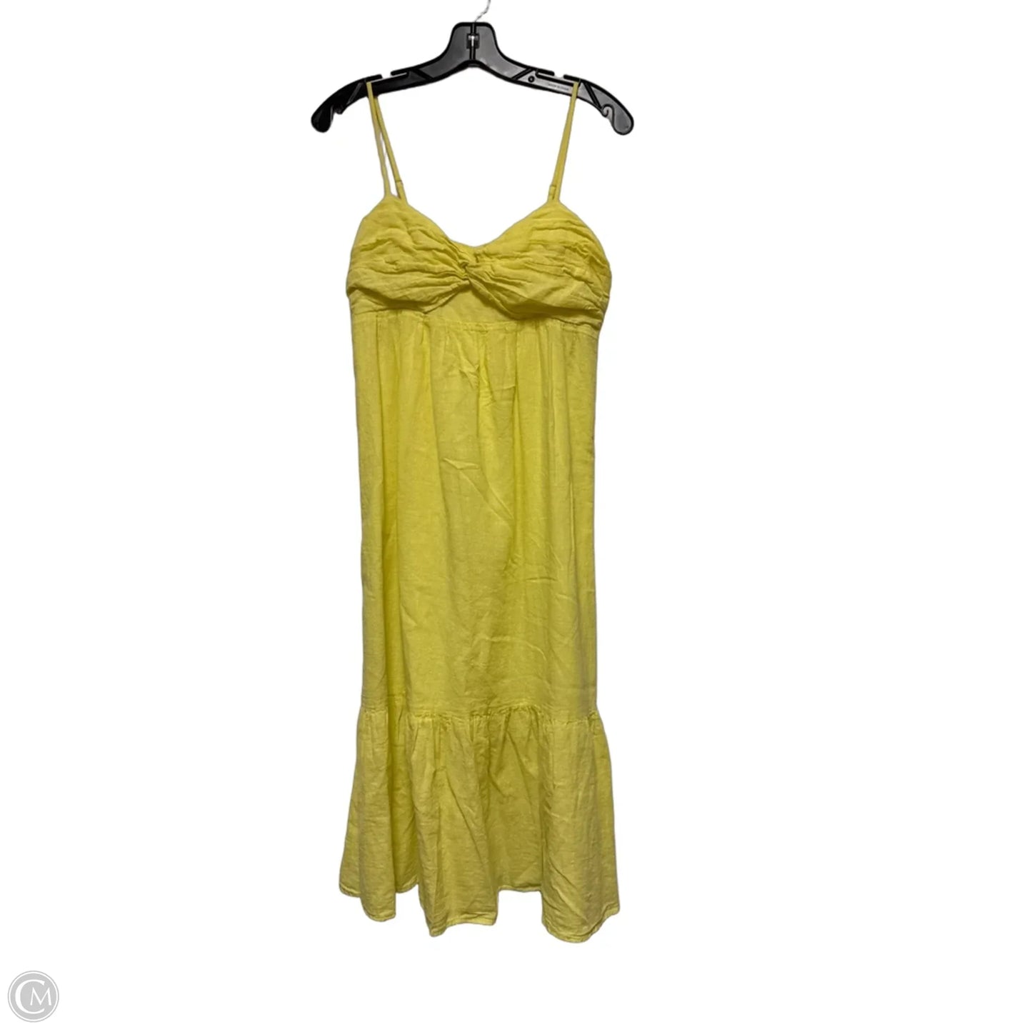 Dress Casual Midi By Banana Republic In Yellow, Size: M