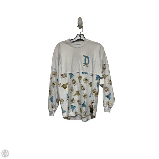 Top Long Sleeve By Disney Store In Gold & White, Size: Xs