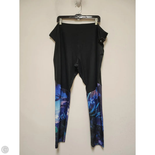 Pants Leggings By Disney Store In Black & Blue, Size: 3x