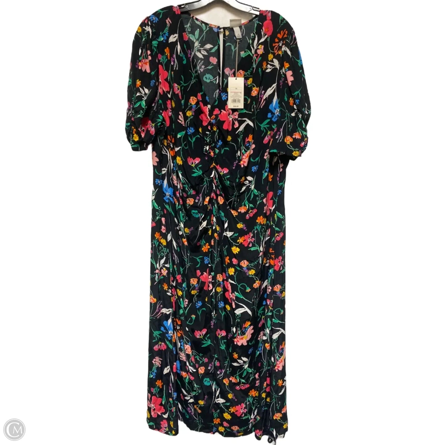 Dress Casual Maxi By A New Day In Floral Print, Size: 1x
