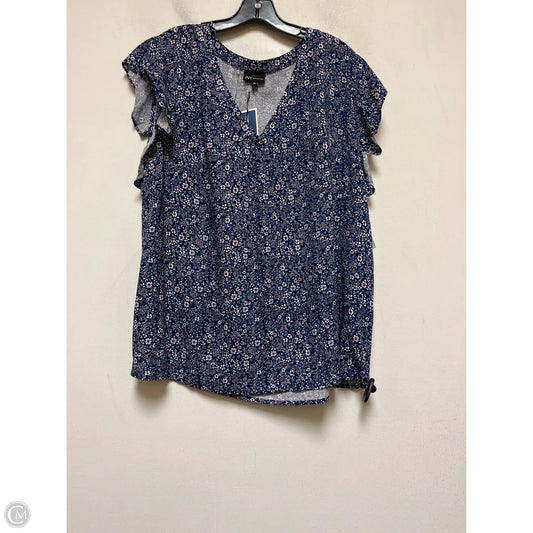 Top Short Sleeve By Jones New York In Floral Print, Size: 2x